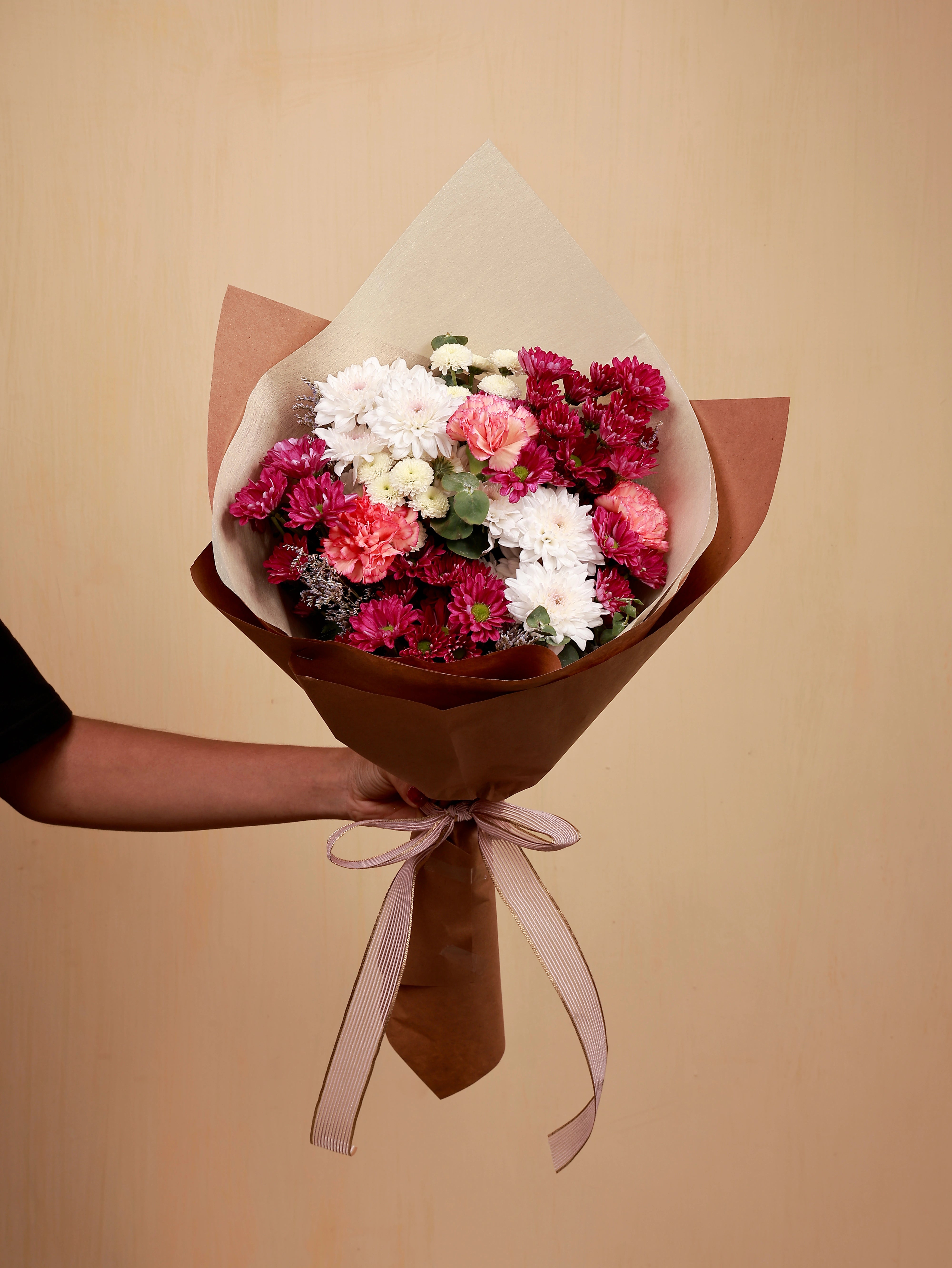 A bouquet of bright flowers